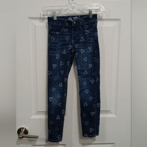 Wonder Nation Dark Blue Heart Skinny Jeggings